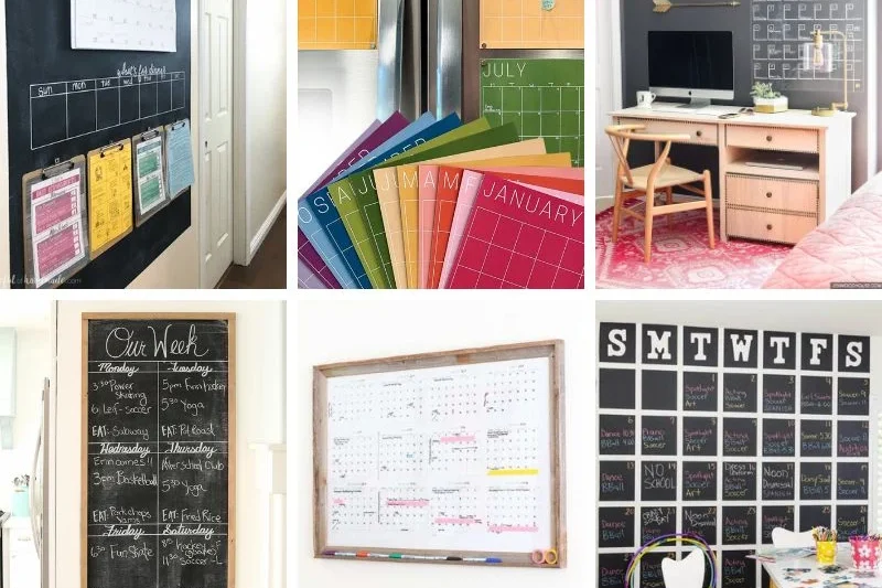 Family Calendar Wall Ideas for Keeping Household Schedules Visible