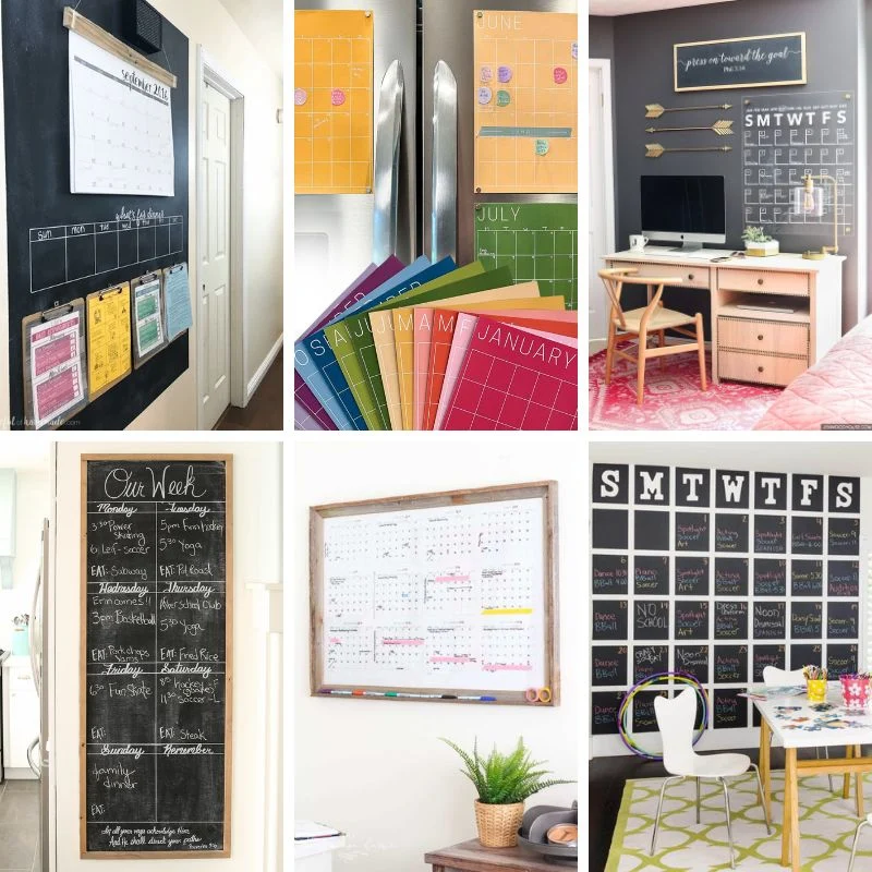 Family Calendar Wall Ideas for Keeping Household Schedules Visible